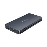 Hyper® Universal Silicon Motion® USB-C 10v1 Dual HDMI dokovací stanice