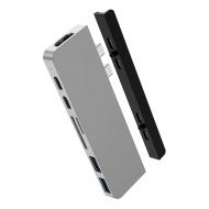 Hyper® HyperDrive™ DUO 7 ve 2 USB-C Hub na MacBook Pro / Air, stříbrný