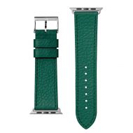 LAUT Milano – kožený řemínek na Apple Watch 42/44 mm, smaragdový