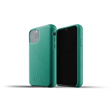 MUJJO Full Leather Case pro iPhone 11 Pro – zelený
