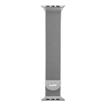 LAUT Steel Loop – pásek na Apple Watch 38/40 mm, milánský tah, Silver