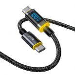 Acefast USB-C/Lightning nabíjecí data kabel s displejem