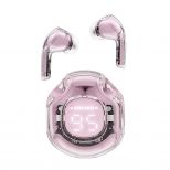 Acefast T8 Crystal Bluetooth sluchátka do uší, lotus pink
