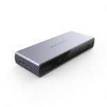 Hyper Thunderbolt 4 - dokovací stanice, stříbrná