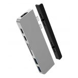 Hyper® HyperDrive™ DUO 7 ve 2 USB-C Hub na MacBook Pro / Air, stříbrný