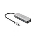 HyperDrive 4v1 USB-C Hub, stříbrný