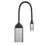 HyperDrive adaptér USB-C na 8K 60Hz / 4K 144Hz HDMI, stříbrný 