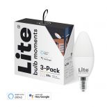 Lite bulb Moments – chytrá žárovka, E14, 5W, RGB+2700-6500K, 3 kusy