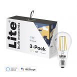 Lite bulb Moments – chytrá žárovka, E27, 6W,  2700-6500K, 3 kusy