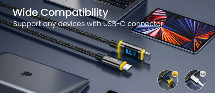 AOHi Magline PRO+ 100W kabel, USB-C na USB-C
