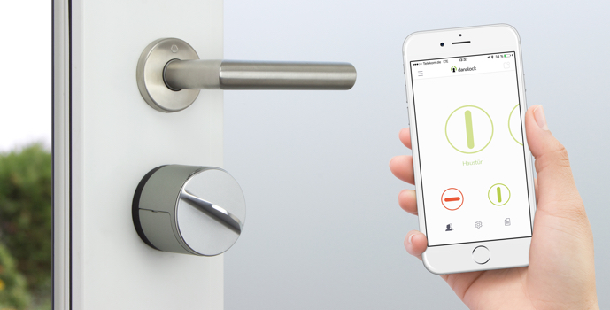 Danalock V3 otevře vaše dveře jediným kliknutím na obrazovku smart telefonu