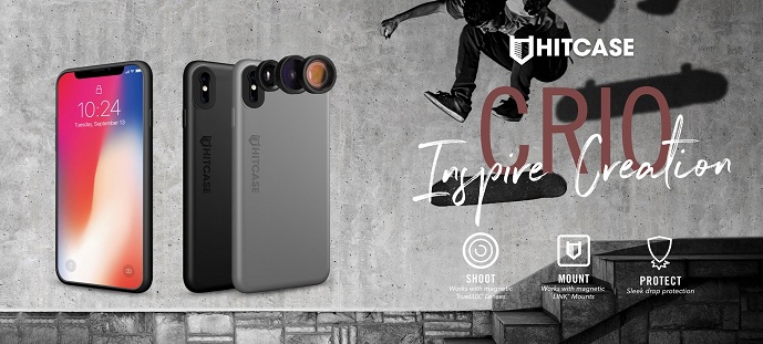 Hitcase Crio kryt pro iPhone X a XS - carbon black