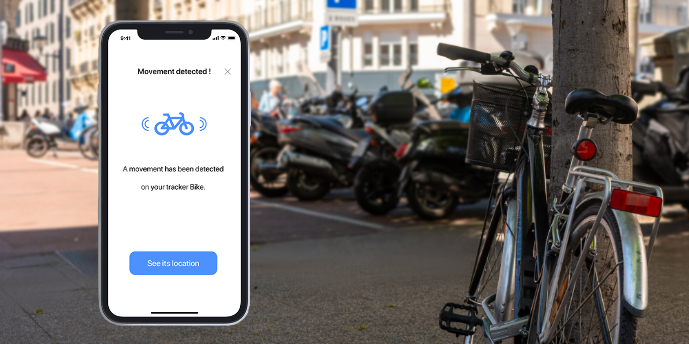 Alarm na kolo s GPS lokátorem Invoxia Bike Tracker