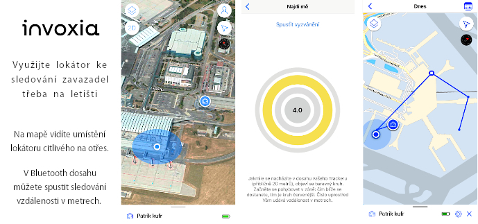 Invoxia GPS Tracker hlídá zavazadla na letišti