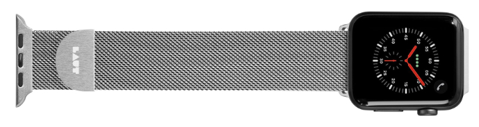 LAUT Steel Loop – pásek na Apple Watch 42/44 mm, milánský tah, Silver