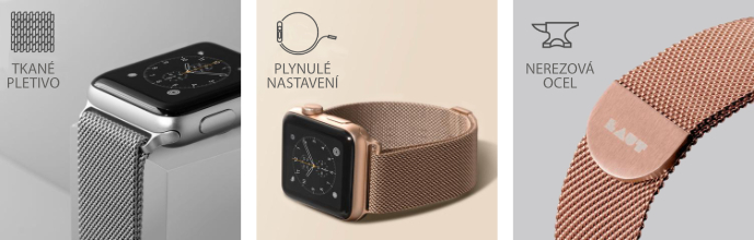 pásek na Apple Watch 38/40 mm z nerezové oceli