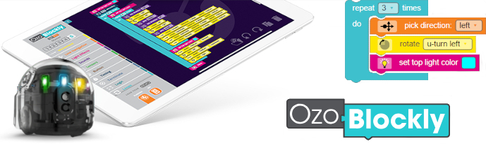 Editor k programování Ozobota Ozoblockly