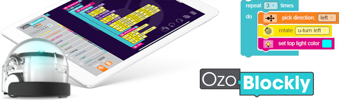 Editor k programování Ozobota Ozoblockly