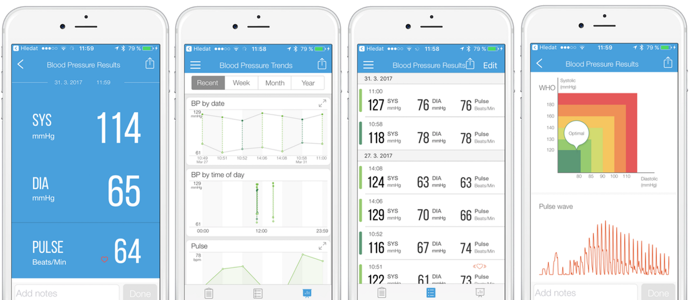 aplikace iHealth MyVitals ke sledování tělesných funkcí