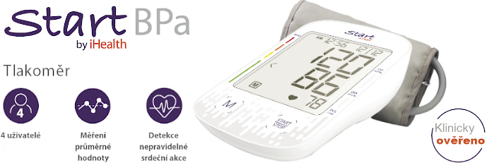 iHealth START BPa – pažní tlakoměr, funkce