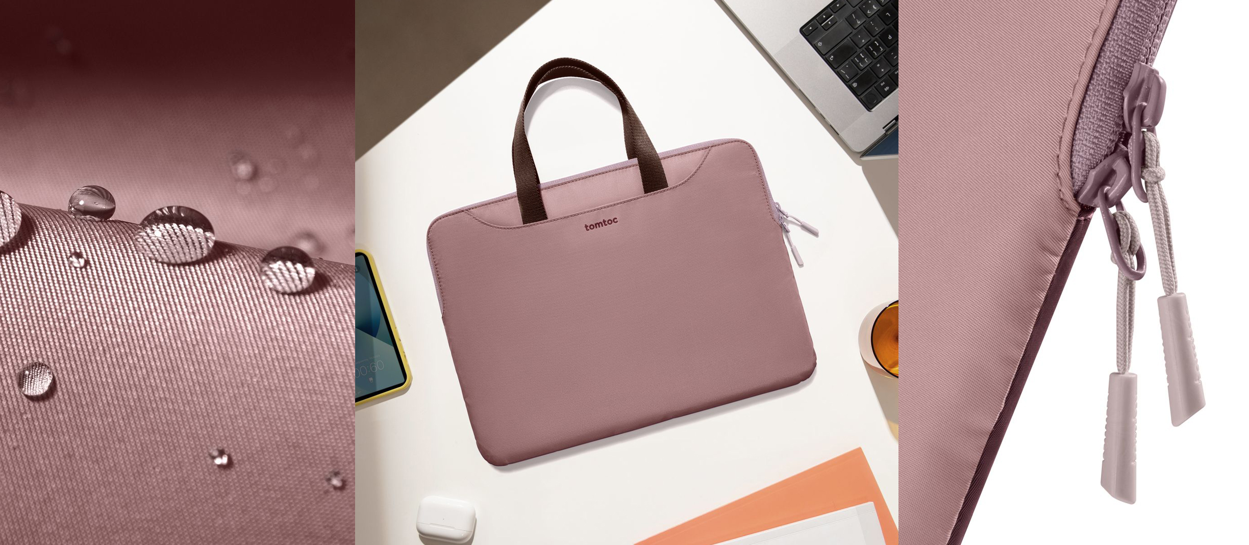 tomtoc Light-A21 Dual-color Slim Laptop Handbag, 13,5