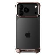 Arc Pulse - hliníkový ochranný rám na iPhone 17 Pro Max, růžový bronz