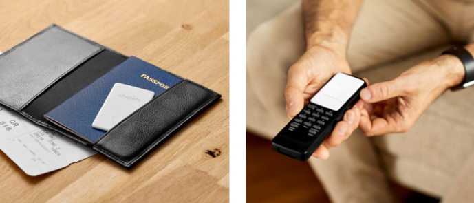 Chipolo CARD – tracker in passport and on the remote control